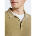 thumbnail image 4 of Free Assembly Men's Cozy Yarn Polo Sweater with Long Sleeves, Sizes S-3XL, 4 of 6
