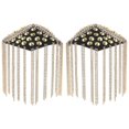 thumbnail image 2 of Fashionable Rivet Shoulder Board Mens Shoulder Pads Clothing Decoration Golden Size 4.5×3.9×3.3In 1Pair, 2 of 5