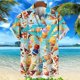 thumbnail image 3 of Camisa hawaiana con estampado de helado para hombre, camisa española de manga corta, ropa de calle de verano, moda para fiesta en la playa, 3 of 5