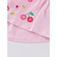 thumbnail image 6 of HWJAD Summer Cotton Dress for Toddler Girls Flower Short Sleeve Kids Girl A-line Casual Play Dresses, 6 of 8