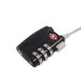 thumbnail image 3 of Black Luggage Locks, 3 Digit Security Padlock, Combination Padlock, Code Lock for Travel Suitcases Suitcase Luggage Bag etc, 3 of 5