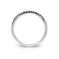 thumbnail image 2 of Real 14kt White Gold Blue Sapphire Band Size: 6; for Adults and Teens; for Women and Men, 2 of 5