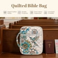 thumbnail image 6 of ZUXONGSY Boho Mandala Hummingbird Print Bible Case for Women Large Bible Holder Portable Handbag with Handle Scripture Bag for Book Lover, 6 of 7