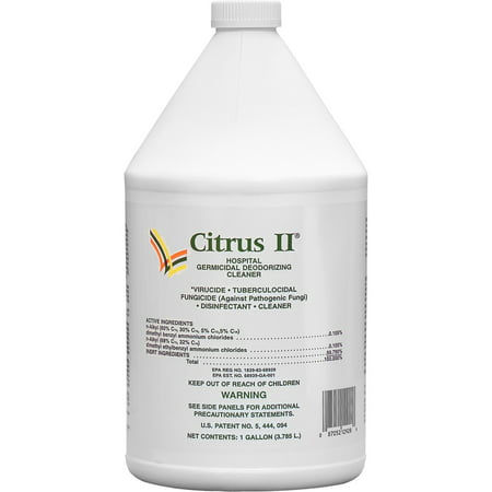 Citrus II Fresh Citrus Scent Hospital Germicidal Deodorizing Cleaner, 1