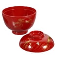 thumbnail image 4 of Traditional Japanese Bowl Melamine Noodle Rice Miso Soup Bowl With Lid Food Storage Bowl, 4 of 6