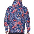 thumbnail image 7 of Goofa Retro plants forest animals for Men's Hooded Sweatshirt - Lightweight Pullover Hoodie with Kangaroo Pocket, Perfect for Everyday Wear-Large, 7 of 7
