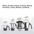 thumbnail image 2 of Vidiem Vision Plus 650W Blender Mixer Grinder Juicer, 110V, Stainless Steel Jars and Blades, 4 Jars for Grinding and Juice Extraction, 2 of 5
