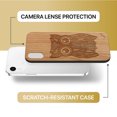 thumbnail image 6 of Case Yard Wooden Case Outside Soft TPU Silicone, Slim Fit Shockproof Wood Protective Phone Cover for Girls Boys Men and Women, Supports Wireless Charging Great Owl Design case for iPhone-XR, 6 of 7