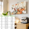 thumbnail image 3 of Indoor TV Cover 24 Inch, Orange Pumpkins Fall Elastic Monitor Dust Covers for Television, Desktop Computer Thanksgiving Flowers Leaves Vintage Dustproof Fitted TV Cover for Inside 20.9"L x 11.8"H, 3 of 9