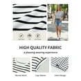 thumbnail image 4 of Fancyglim Women Cap Sleeve Tank Tops Loose Fit Crew Neck Summer Basic Tee Shirts Black Striped Medium, 4 of 7