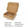 thumbnail image 3 of Ajhhao Cardboard Boxes With Lids Cardboard Boxes Small Boxes For Shipping Shipping Boxes Mailers, Brown Cardboard Boxes For Packing Mailing Boxes For Packaging Small Business 12x9x4 Inch, 3 of 7