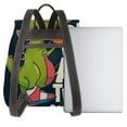 thumbnail image 3 of Balery Dinosaur Basketball Player Mochila de Cuero para Mujeres, Gran Capacidad, Bolsa de Viaje Multifuncional, Mochila de Cuero y Bolsa de Hombro para Mujeres, 3 of 4