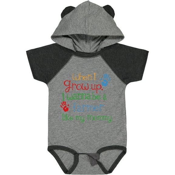 Inktastic Farmer Like Mommy Boys or Girls Baby Bodysuit