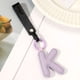 thumbnail image 1 of Colgante de llavero de coche, Accesorios de bolso, Colgante de llavero de cuero con letra inglesa creativa, letra P, 1 of 9