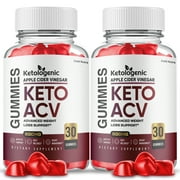 (2 Pack) Ketologenic Keto ACV Gummies, Apple Cider Vinegar, Max Strength, 2 Month Supply Dietary Supplement, Made in USA.