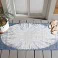 thumbnail image 2 of SAFAVIEH Courtyard Jaymz Radiant Indoor/Outdoor Area Rug, Beige/Navy, 2' x 3'7", 2 of 9