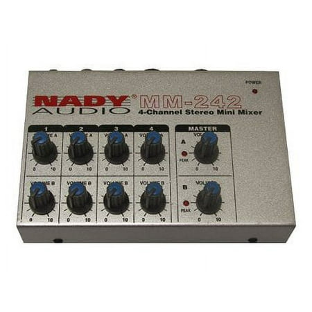 UPC: 0634343264340 | Nady MM-242 4-Channel Mini Mixer