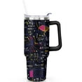 thumbnail image 2 of 40oz Math Equations Scientific Formulas Stainless Steel Flip Straw Tumbler Spill Proof Travel Cup Double Wall Vacuum Insulated Coffee Mug with Handle, 2 of 6
