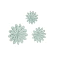 thumbnail image 6 of DecMode Green Metal Floral Wall Decor (3 Count), 6 of 8