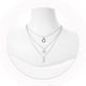 thumbnail image 2 of ColoMX 3 unids acero inoxidable estrella luna collar sol clavícula cadena mujer joyería regalo, 2 of 8