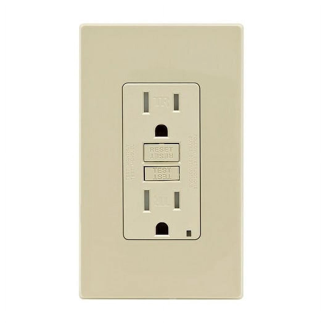 Leviton GFTR1-0PI Gftr1-0Pi 15 Amps 125 V Ivory Gfci Outlet 5-15R