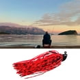 thumbnail image 2 of Juego de plantillas de pesca de lubina, cebos con faldón, plantillas de , juego de plantillas de natación con faldas coloridas 7g rojo kusrkot Plantillas de pesca de lubina, 2 of 8