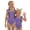 #A07-Hot Pink, variant on Abcomgle Toddler Girl Swimsuit 5t Striped One Piece Girls Swimsuit Ruffled Stretchy Swimwear for Girls