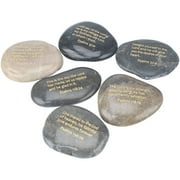 STONEBRIAR COLLECTION Stonebriar Decorative Set of 6 Scripture Rocks, Psalms