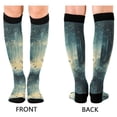thumbnail image 4 of FORMRS Womens Knee High Socks Casual Long Thick Travel Daily Wear, 1 Pair, Night Forest Scene, 4 of 6