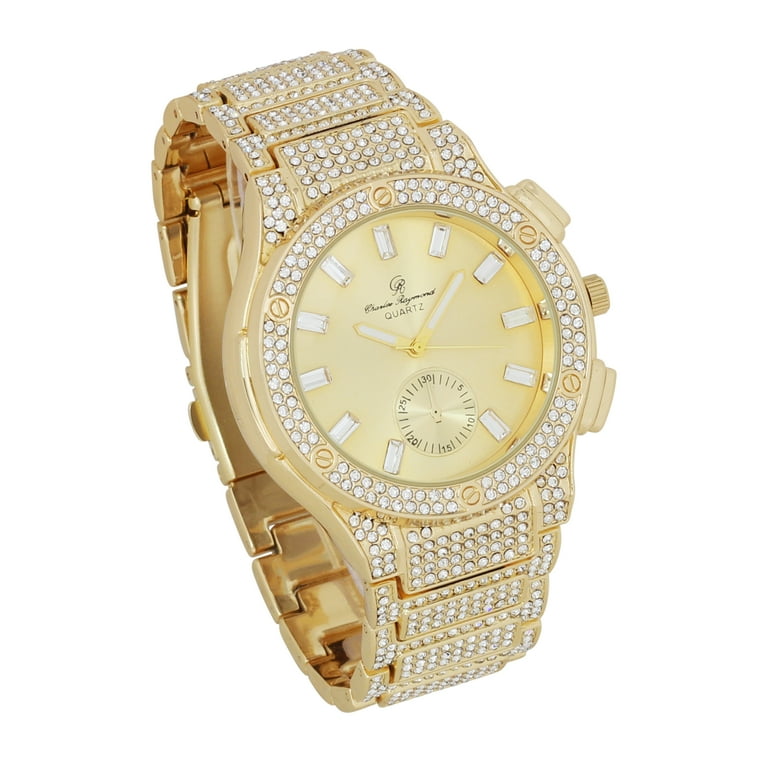 New Charles Raymond Big Bling Watch Inspired by Hip Hop Men s