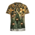 thumbnail image 5 of Pntutb Mujeres de manga corta con cuello en V tops Uniforme Árbol de Navidad Impreso Bolsillos Blusa Enfermería Pntutb Pntutb-2517, 5 of 5