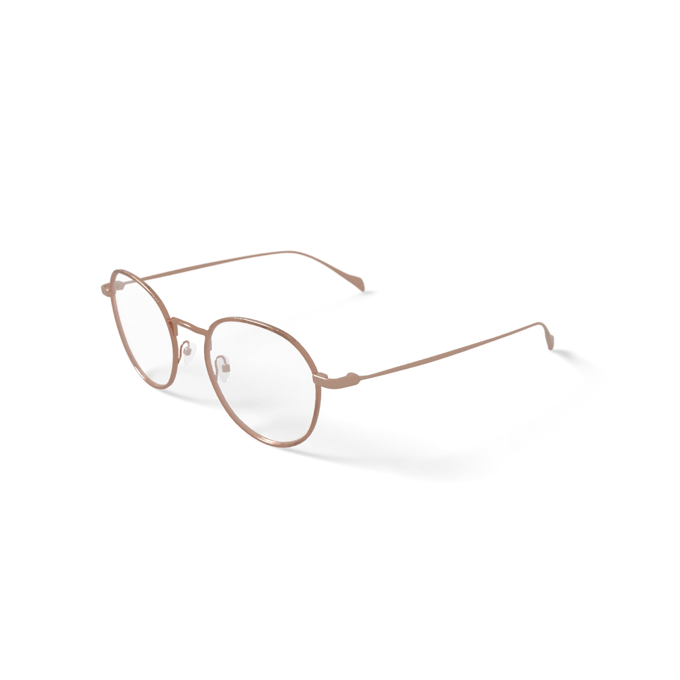 Laura Ashley Women's Briana Round Prescription Eyeglasses with Case, Gold