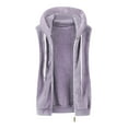 thumbnail image 4 of Vest Jackets for Women Plus Size Fall Winter Sleeveless Coat Zip Up Warm Jackets Outerwear with Pockets, 4 of 5
