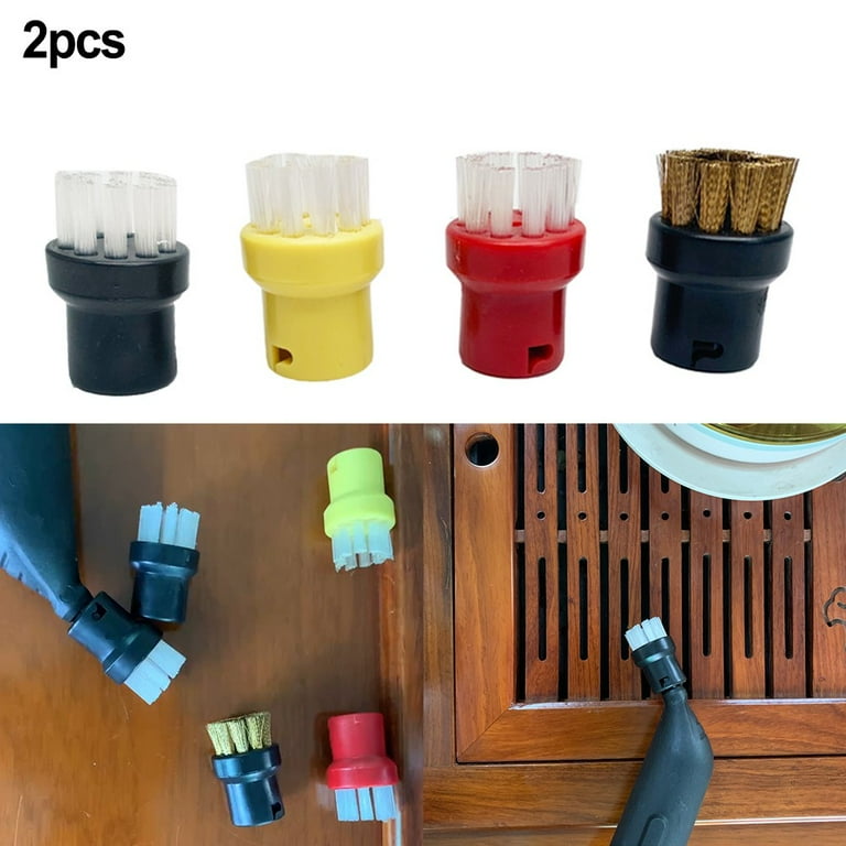 24Pcs Nylon + Brass Wire Brush, Steam Cleaning Nozzles for