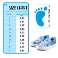 thumbnail image 3 of Bocca Girls Blue Slip on Sneakers Kids Canvas Walking Shoes Size 2, 3 of 7