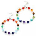 thumbnail image 3 of HOOUN 7 Chakra Healing Energy Reiki Chain Bead Stone Bracelet Adjustable Jewelry -SLA002, 3 of 4