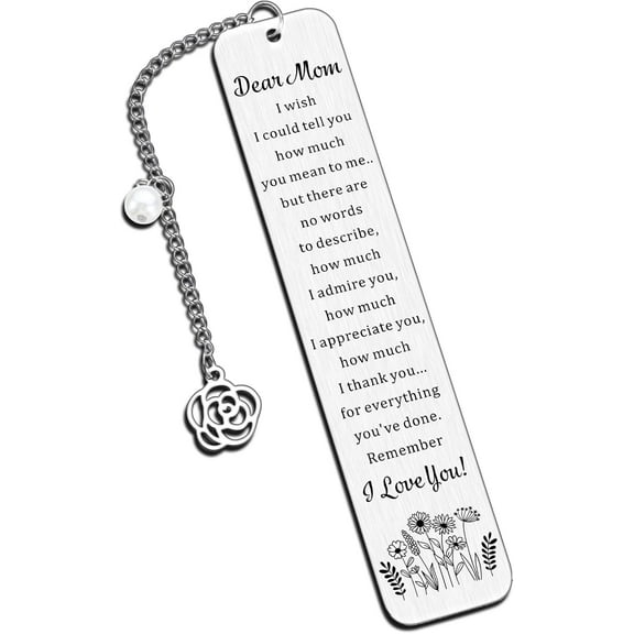 Mothers Day Bookmark Gifts for Mom Gifts for Mom Birthday Gifts for Mom Mom Gifts from Daughters Son Husband Mom Bookmarks for Women I Love You Gifts for Mommy Mama Stepmom Book Lover Gifts for Women