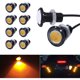 thumbnail image 1 of Bombilla LED Eagle Eye de 18 mm, luz DRL, ultra delgada, impermeable, carcasa de aluminio negro, coche, motocicleta, luz intermitente, luz antiniebla, trasera, luz de marcha atras, paquete de 10, amba esquí esquí Gafas de esquí, 1 of 2