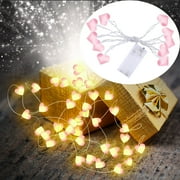 1.5m 10 Lights Led Light String LED Fabric Love Heart Light String Room Decoration Light Romantic Heart Romantic Confession String Light valentines day decor