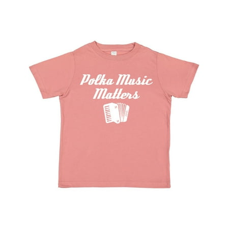 

Inktastic Polka Music Matters Gift Toddler Boy or Toddler Girl T-Shirt