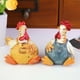 thumbnail image 5 of Figuras de pollo de resina para pareja | Decoración de mesa de 7 cm | Adornos para el salpicadero del coche | Regalo para parejas, 5 of 6