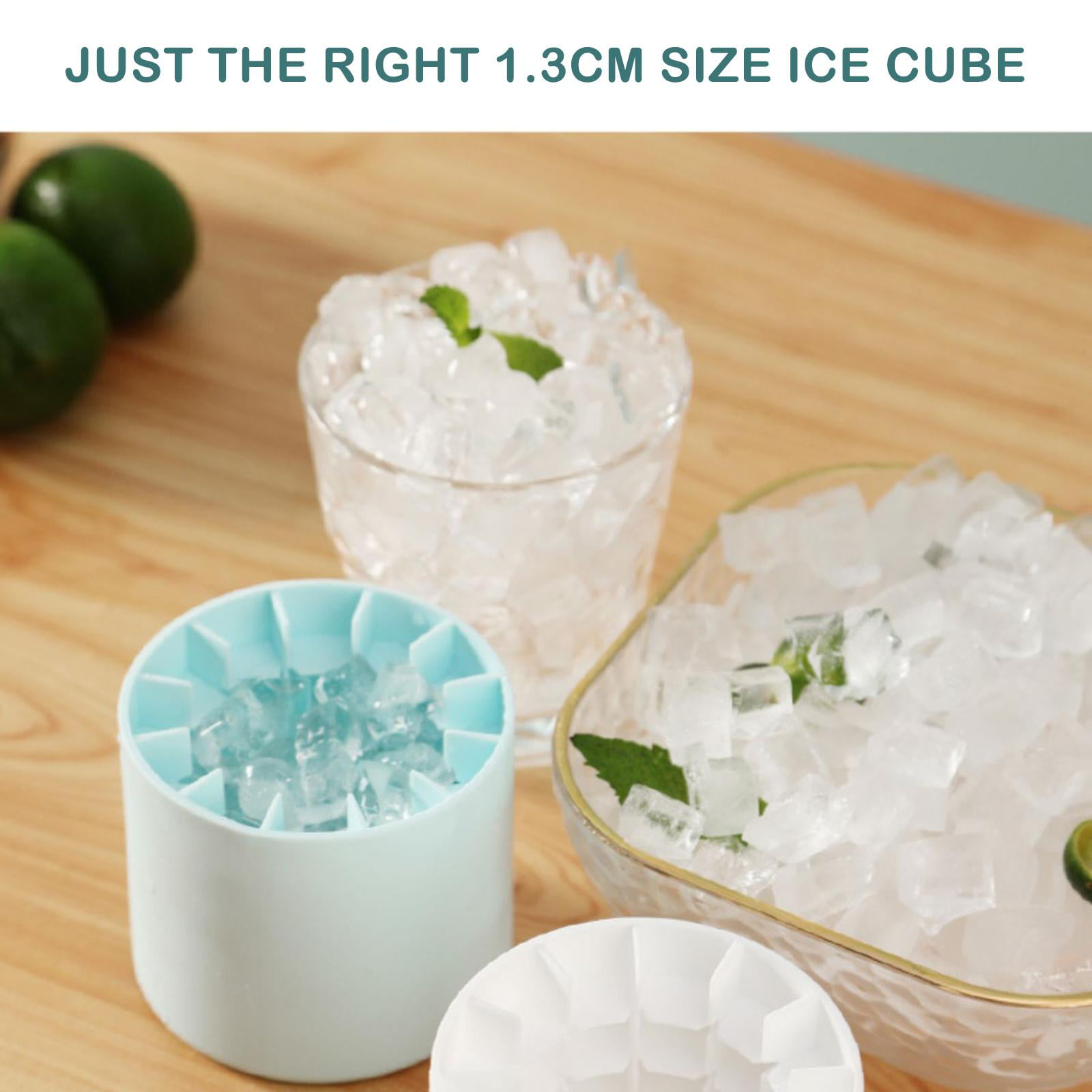 WarmthandFish Ice Cubes Maker Decompress Ice Lattice Ice Cube Mold Ice Trays  Cylinder 3D Silicone Ice Lattice Molding Ice Cup Ice Maker Ice Tray  Press-Type Easy-Release Ice Lattice 