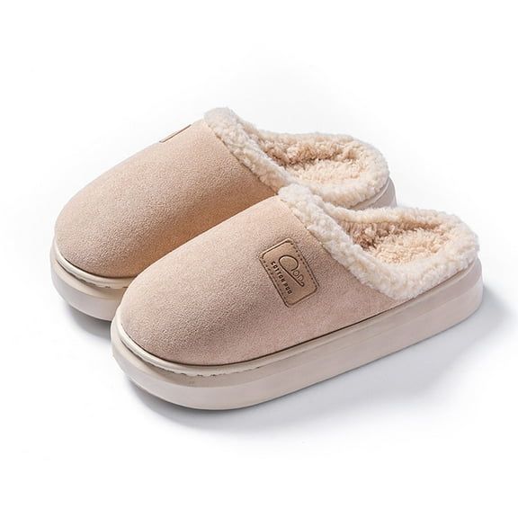CHUMUD Women's Cozy Memory Foam Scuff Slippers Casual Slip On Warm House Shoes Rubber Sole Indoor/Outdoor