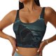 thumbnail image 1 of Balery Moonlit Night Sky Shark Sujetadores deportivos con espalda cruzada para mujer, acolchados, sin costuras, de alto impacto, ideales para yoga, gimnasio, entrenamiento y fitness.-Small, 1 of 8