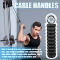 thumbnail image 3 of Ergonomic Tricep Rope Pulldown Attachments, Upgraded 27 32 40 & 47 Inch Extra Long Triceps Rope Cable Attachments for Gym, LAT Pull Down Bar for Cable Machine, Tricep Workout Cable Attachments, 3 of 6