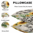 thumbnail image 5 of Throw Pillow Covers 16x16 Inch Set of 2, Sunflower Waterproof Outdoor Pillow Covers, Summer Botanical Bee Farmhouse Watercolor Decorative Cushion Pillowcases for Couch, Sofa, Bed, Garden, Patio, 5 of 9