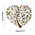 thumbnail image 3 of YOHAVEN Heart Shaped Metal Family Tree Wall Hanging Decorations Indoor Pendant For Living Room Bedroom Home Holiday Anniversary Party Gift Decor, 3 of 7