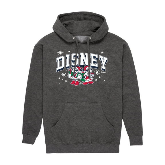 Disney - Holiday Mickey & Minnie - Men's Long Sleeve Fleece Pullover Hoodie