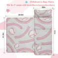 thumbnail image 5 of Gray Pink Baseball Stitches Pattern Toddler Nap Mats for Kids Preschool,Sleeping Mat Bag or Kids,Toddler Sleeping Bag,Toddler Nap Mat or Daycare, 5 of 6