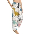 thumbnail image 2 of Fotbe Cute Dinosaurs Women's Pajama Pants,Sleepwear Pants,Pj Bottoms Drawstring And Pockets-Medium, 2 of 9